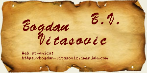 Bogdan Vitasović vizit kartica